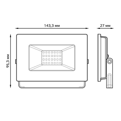 Прожектор светодиодный Gauss Elementary 30W 3000К 613527130