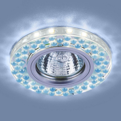 Встраиваемый светильник Elektrostandard 2194 MR16 SL/BL зеркальный/голубой 4690389099274