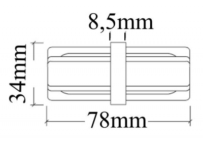 Коннектор прямой Crystal Lux CLT 0.211 06 BL 1408/034