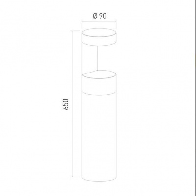 Уличный светодиодный светильник Elektrostandard Nimbus 35126/F черный a055641