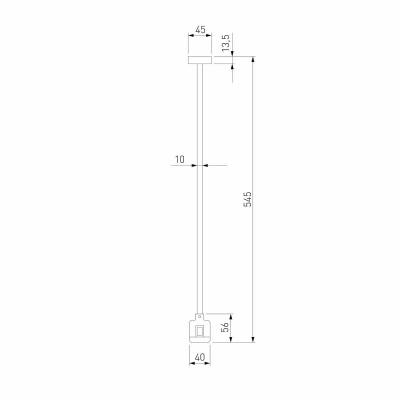 Декоративная стойка с коннектором Elektrostandard Esthetic Magnetic 85152/00 a065448