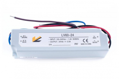 Блок питания SWG 24V 60W IP67 2,5A LV-60-24 000357