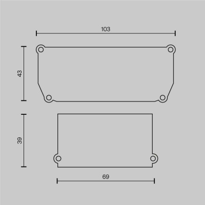 Заглушка Maytoni Technical (4 шт) ALM012EC-SC-W