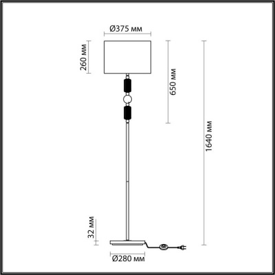 Торшер Odeon Light Classic Candy 4861/1F