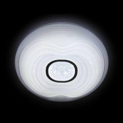 Потолочный светодиодный светильник Ambrella light Orbital Crystal Sand FS1235 WH 72W D490