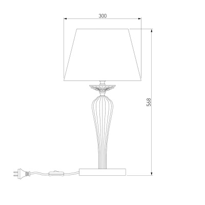 Настольная лампа Bogates Olenna 01104/1 белый