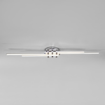 Потолочный светодиодный светильник Eurosvet Skyline 90243/4 хром