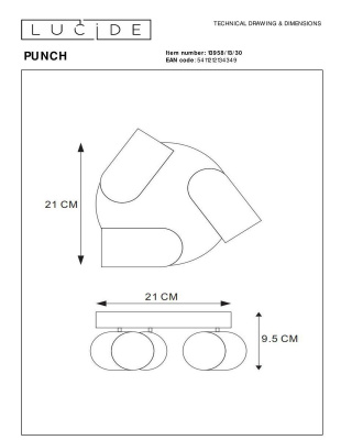 Спот Lucide Punch 13958/13/30