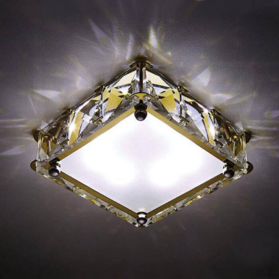 Встраиваемый светодиодный светильник Ambrella light Led S50 G/W 4W 4200K LED
