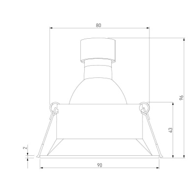 Встраиваемый светильник Elektrostandard Punto 25017/01 a065473