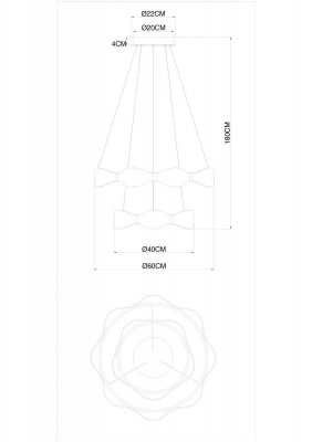 Подвесной светодиодный светильник Arte Lamp Grace A1868SP-2PB