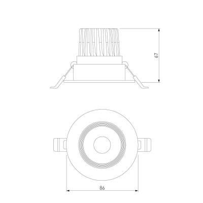 Встраиваемый светодиодный светильник Elektrostandard Even 25094/LED a065459