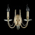 Бра Crystal Lux Victoria AP2 Gold/Amber