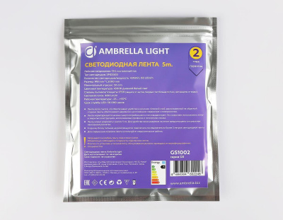 Светодиодная лента Ambrella Light 4,8W/m 60LED/m 2835SMD дневной белый 5M GS1002