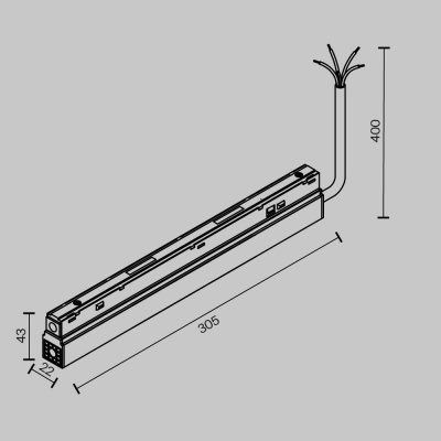 Блок питания Maytoni Technical TRA034DR-200W-DD-W