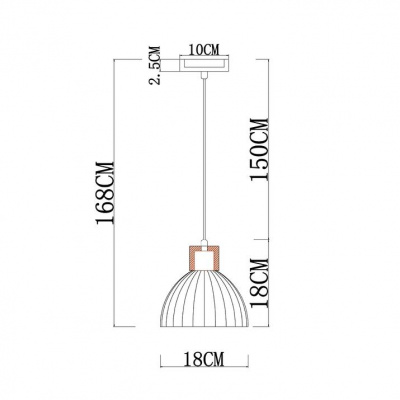 Подвесной светильник Arte Lamp Caprice A4184SP-1BR