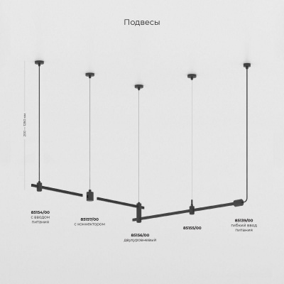 Подвесной комплект с вводом питания Elektrostandard Esthetic Magnetic 85139/00 a065431