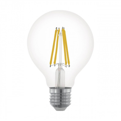 Лампа светодиодная филаментная диммируемая Eglo E27 6W 2700К прозрачная 11703