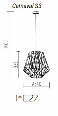 Подвесной светильник TopDecor Carnaval S3