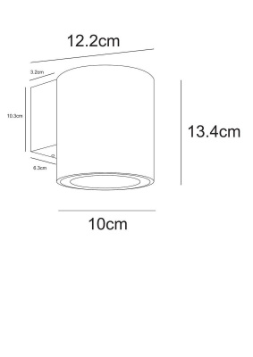 Уличный настенный светодиодный светильник Arte Lamp Torcular A1813AL-1BK