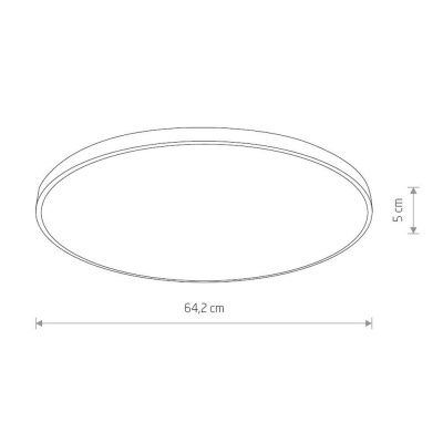 Потолочный светодиодный светильник Nowodvorski Agnes Round Led 8185