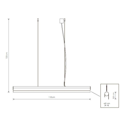 Подвесной светодиодный светильник Nowodvorski Q LED 8906