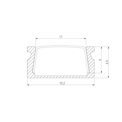 Профиль алюминиевый с рассеивателем Elektrostandard LL-2-ALP006 a053621