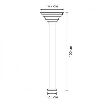 Уличный светодиодный светильник Lightstar Piatto 379737