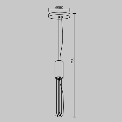 Подвесное крепление Maytoni Technical Zon C032C-04-MG-1