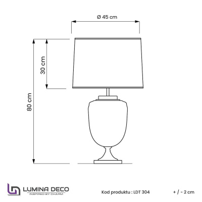 Настольная лампа Lumina Deco Olimpia LDT 304 CHR+BK