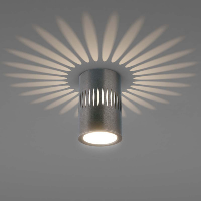 Потолочный светодиодный светильник Elektrostandard DLS026 7W 4200К графит a053601