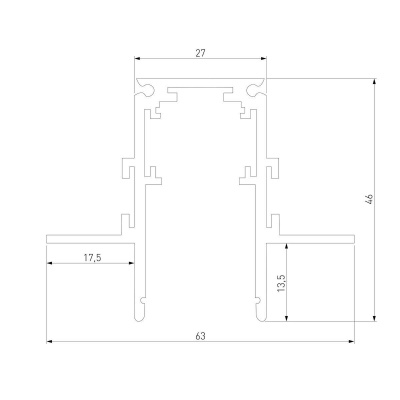 Встраиваемый шинопровод Elektrostandard Slim Magnetic 85208/00 a067497