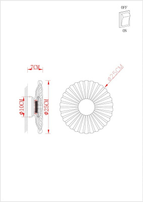 Настенный светодиодный светильник Arte Lamp Cherish A2097AP-12GO