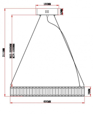 Подвесной светодионый светильник Moderli Asti V10730-PL