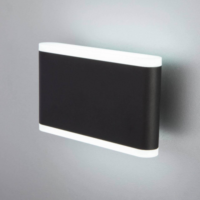 Уличный настенный светодиодный светильник Elektrostandard 1505 Techno Led Cover чёрный 4690389128073