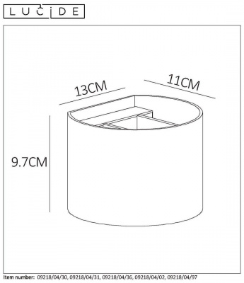 Настенный светильник Lucide Xio 09218/04/97