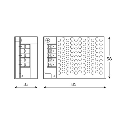 Блок питания Gauss 25W 12V IP20 BT501