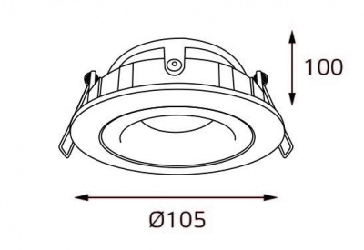 Встраиваемый светильник Italline M02-026029 white