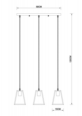 Подвесной светильник Arte Lamp Brussels A8030SP-3WH