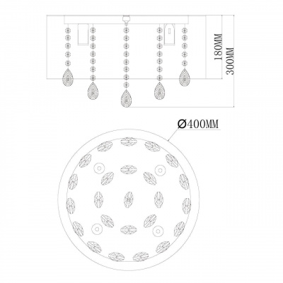 Подвесная люстра MW-Light Аманда 481010506
