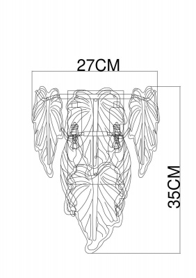 Настенный светильник Arte Lamp Lilly A4070AP-2GO