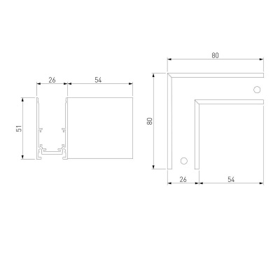 Коннектор угловой для накладного шинопровода Elektrostandard Slim Magnetic 85090/11 a062195