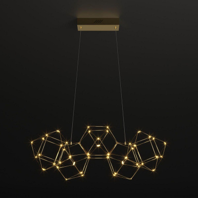 Подвесной светодиодный светильник Eurosvet Uma 90168/5 медь