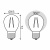 Лампа светодиодная филаментная Gauss E27 5W 2700K прозрачная 105802105