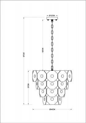 Подвесная люстра Arte Lamp Lambrusco A4069LM-7AB