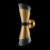 Бра Crystal Lux Gris AP2 Brass