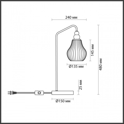 Настольная лампа Lumion Moderni Eleonora 4562/1T