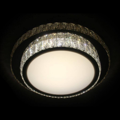 Потолочный светодиодный светильник Ambrella light Orbital Crystal F94 CH/CL 48W D490