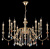Подвесная люстра Crystal Lux MERCEDES SP6+6 GOLD/COLOR Подвесная люстра Crystal Lux MERCEDES SP6+6 GOLD/COLOR