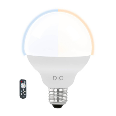 Лампа светодиодная диммируемая Eglo E27 12W 2700-6500K матовая 11811